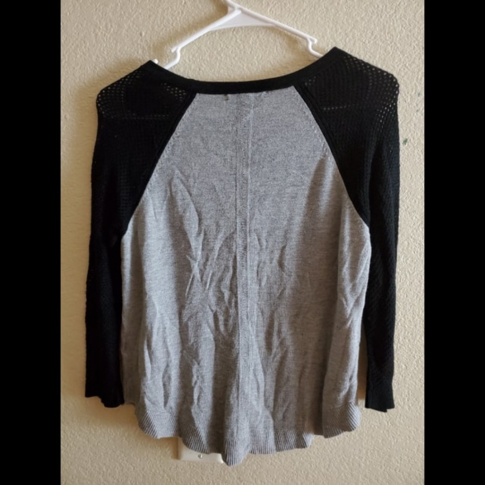 Rag & Bone Lexie Colorblock Mesh Raglan Henley To… - image 5